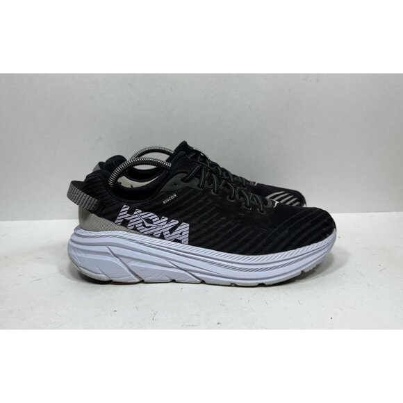 Hoka One One Rincon Black White Running Shoes 1102874 BWHT Men’s Size 9 - Picture 1 of 11